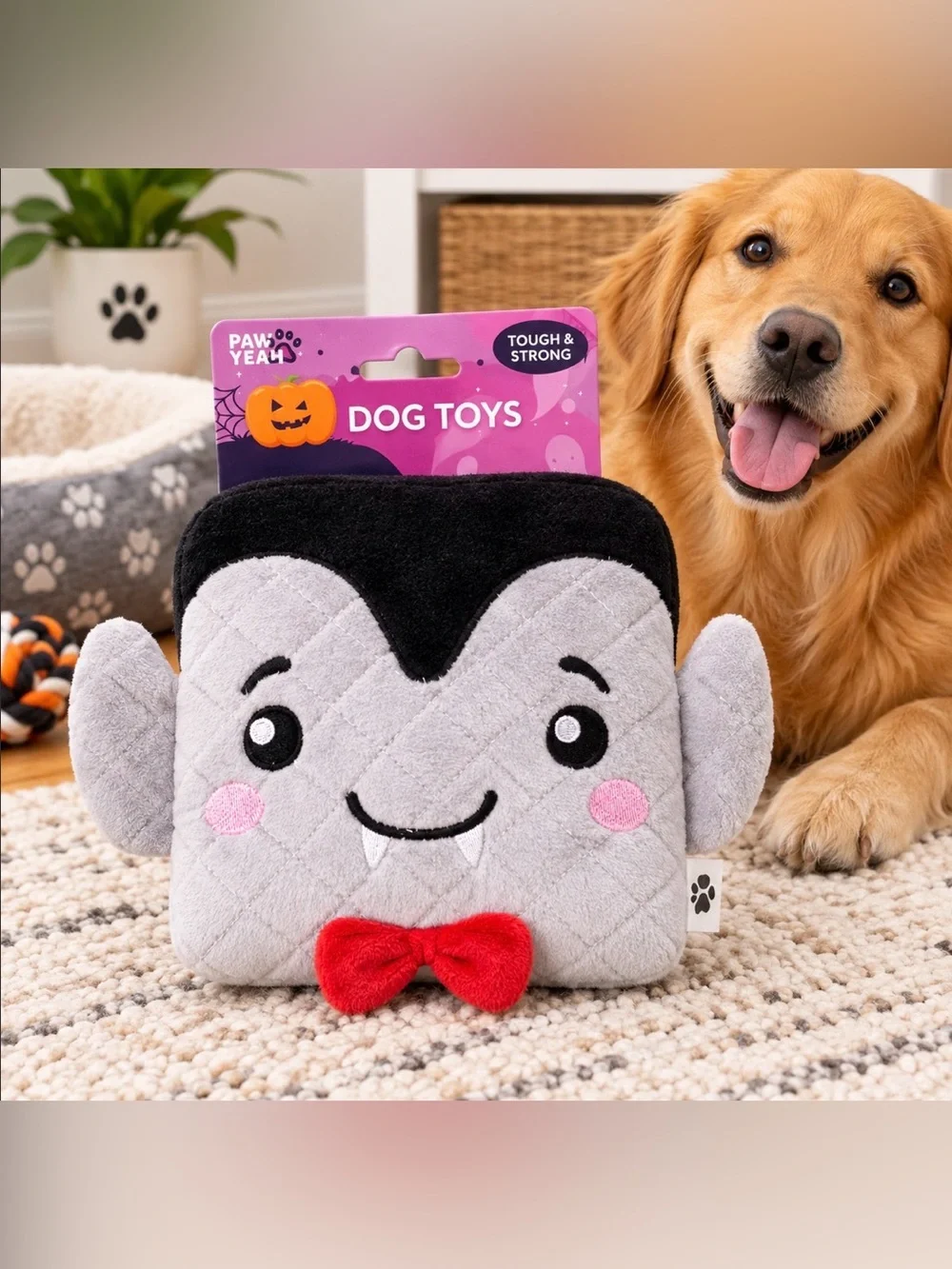 Vampire Plush Dog Toy